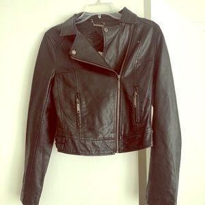 Faux leather jacket